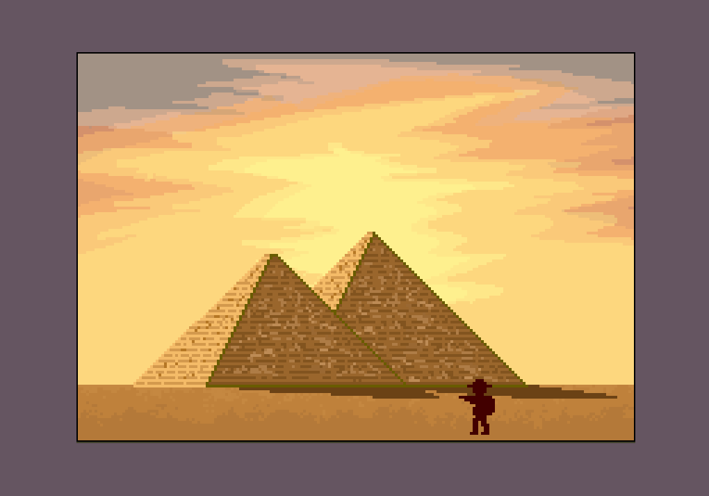 Pyramids pixel art